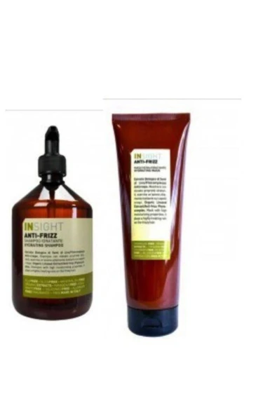 INSİGHT Anti Frizz Kabaran Saçlar Için Şampuan 400 ml Ve Bakım Maskesi 250 ml