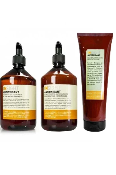 INSİGHT Antioxidant Rejuvenating Antioksidan Şampuan 400 Ml + Krem 400 Ml + Maske 250 Ml