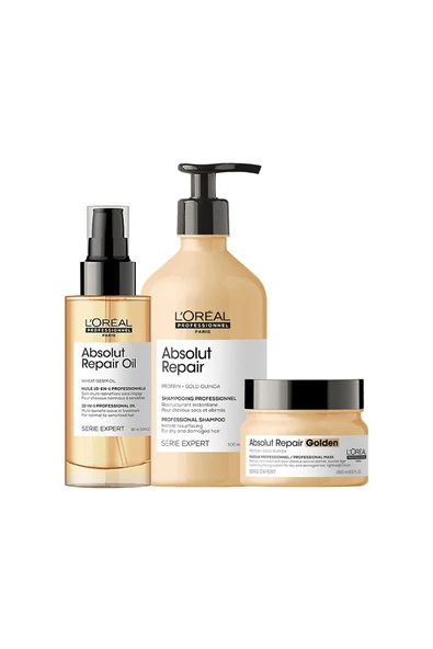 L'OREAL PROFESSİONNEL Serie Expert Absolut Repair Yıpranmış Saçlar Için Onarıcı Set