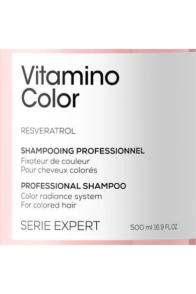 L'OREAL PROFESSİONNEL Serie Expert Vitamino Color Boyalı Saçlar Için Renk Koruyucu Şampuan 500ml - Resim 2