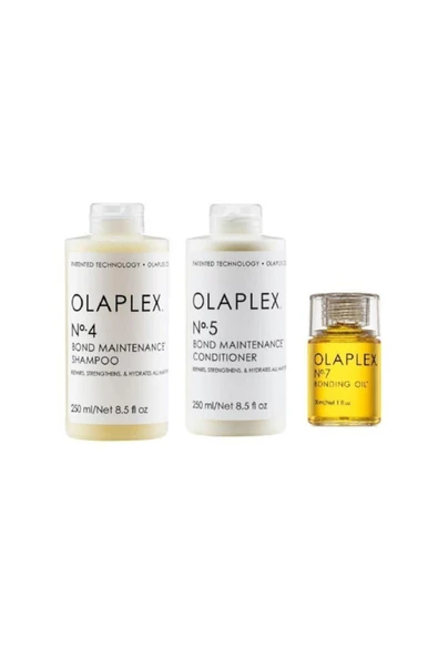 OLAPLEX No:4 Şampuan 250 Ml+no:5 Bakım Kremi 250 Ml+no:7 Bakım Yağı 30 Ml