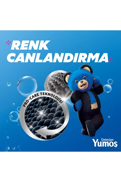 Yumoş Sıvı Bakım Çamaşır Deterjanı Siyah Ve Koyu Renkli Giysiler Için 2520 ml 3 Adet - 5
