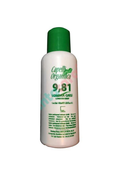 CAPELLİ ORGAMİCA Saç Boyası - 9.81 Londra Grisi 100 ml 5469871123129