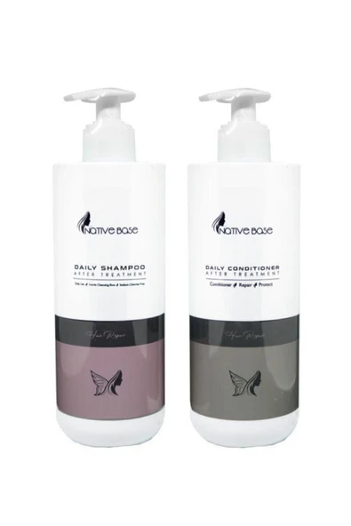 NATİVE BASE Daily Günlük Şampuan 500 ml Ve Saç Kremi 500 ml