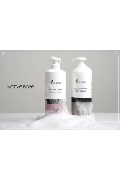 NATİVE BASE Keratin Bakım Şampuanı + Keratin Kremi 500 Ml - Resim 3