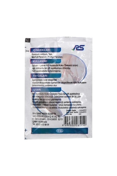 Ayak Kokusu Önleyici Toz 10 gr Paket - 2