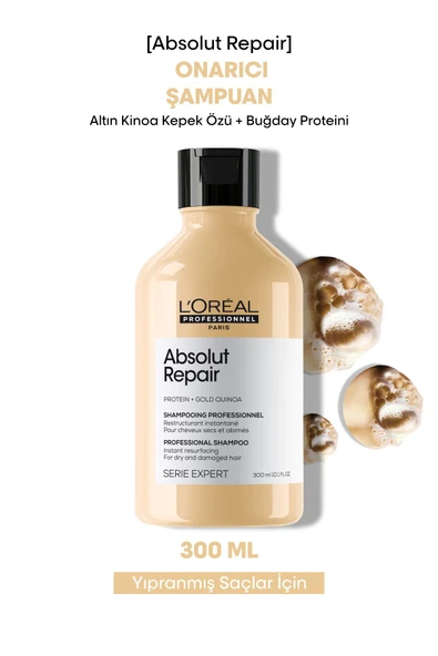 L'OREAL PROFESSİONNEL Serie Expert Absolut Repair Yıpranmış Saçlar Için Onarıcı Şampuan 300ml
