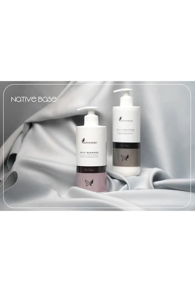 NATİVE BASE Keratin Bakım Şampuanı ve  Keratin Kremi 500 ml 8654789654880 - Resim 3