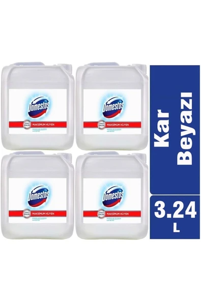 Çamaşır Suyu 3240ml Kar Beyazı (4 Lü Set) Yoğun Kıvamlı ürün görseli 1