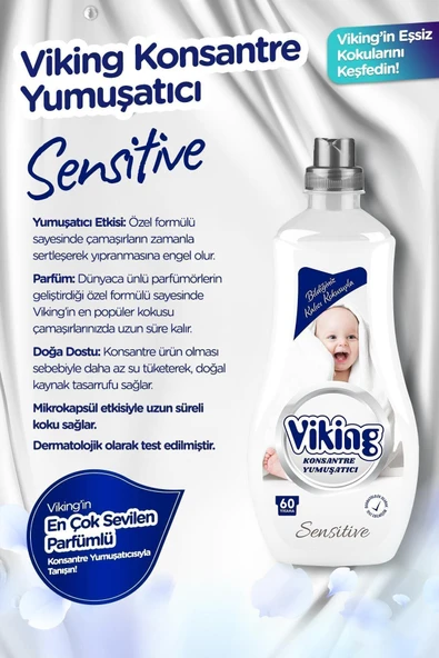 Konsantre Çamaşır Yumuşatıcısı Sensitive 1440 Ml 1 Adet - 3