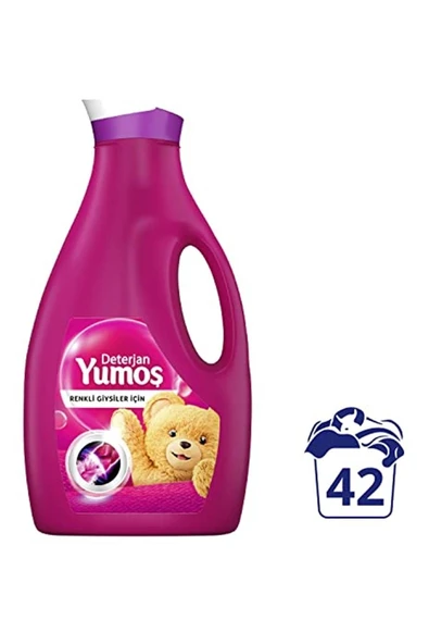 Yumoş Sıvı Bakım Çamaşır Deterjanı Renkli Giysiler 42 Yıkama 2520 Ml - Resim 2