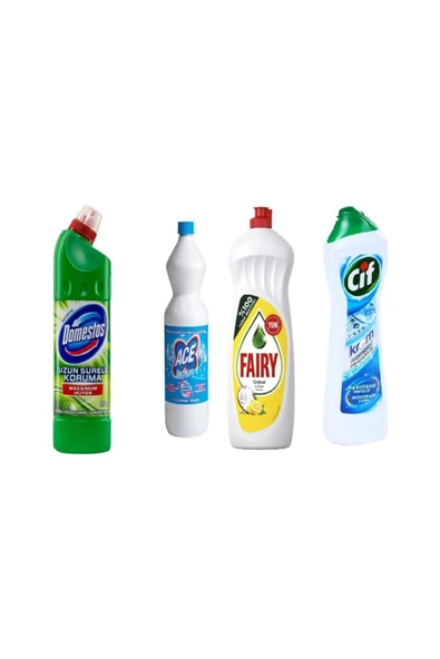 750 ml+ Ace 1 Lt + Fairy 650 ml + Cif Krem 500 ml