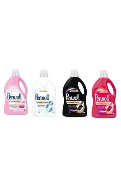 3 L Sıvı Çamaşır Deterjan Siyah + Beyaz + Renkliler + Yünlüler Ve Narinler