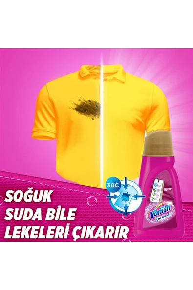 Vanish Multipower Sıvı Leke Çıkarıcı Ve Deterjan Güçlendirici 2000 ml Renkliler Için - 5
