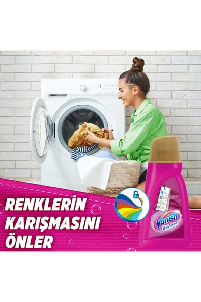 Vanish Multipower Sıvı Leke Çıkarıcı Ve Deterjan Güçlendirici 2000 ml Renkliler Için - 4