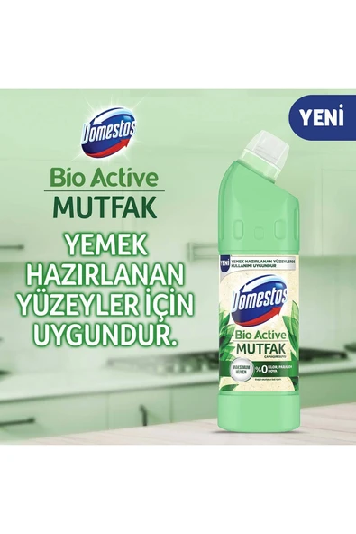Çamaşır Suyu Dağ Esintisi 750 ml X3 Çamaşır Suyu Bio Active Mutfak 750 ml X3 - Resim 3