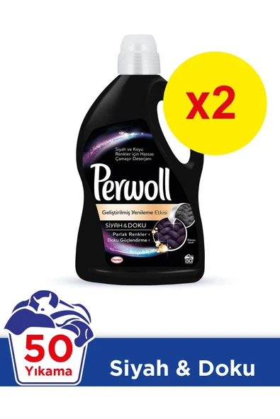 Hassas Sıvı Çamaşır Deterjanı Siyah&Doku 3 L 50 yıkama Mix 2 Li