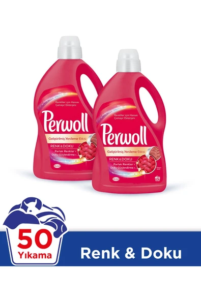 Hassas Sıvı Çamaşır Deterjanı Renk&Doku 3 L 50 yıkama Mix 2Li - Resim 2