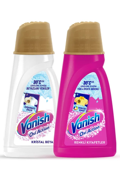 Vanish Oxi Action Multipower Beyazlar ve Renkliler Sıvı Deterjan Güçlendirici ve Leke Çıkarıcı(1000 mlx2) - Resim 2