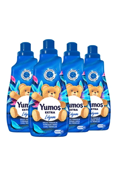 yumoş Extra Konsantre Çamaşır Yumuşatıcısı Lilyum 1440 ml 60 Yıkama 4 Adet - 2