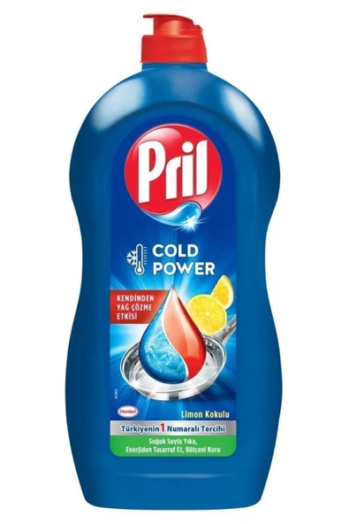 Pril Elde Yıkama Sıvı Bulaşık Deterjanı 4x1350g Limon 5 Etki - Kendinden Yağ Çözme Özelliği - Resim 2