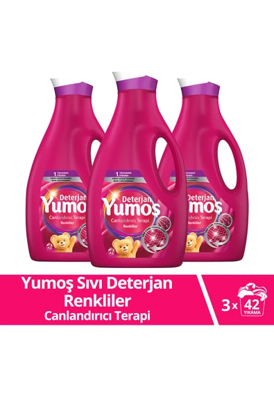 Sıvı Bakım Çamaşır Deterjanı Renkli Giysiler Için Renk Korumada Daha Iyisi Yok 2520 ml 3 Adet