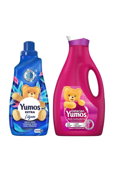 Yumoş Extra Lilyum Konsantre Çamaşır Yumuşatıcı 1440 ml + Hassas Giysiler İçin Deterjan 2520 ml. - 8