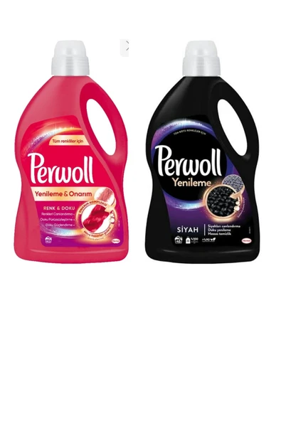 Perwol Siyah 45 Yıkama+perwol Renkli 45 Yikama