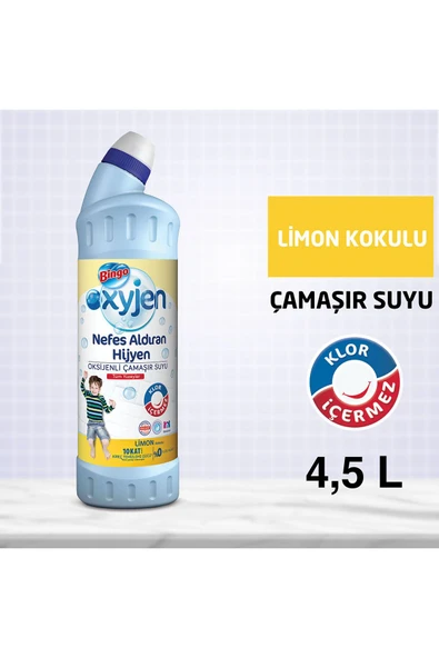 Oksijen Çamaşır Suyu 750 ml Hasas Hijyen Ekonomi Paketi 6'lı