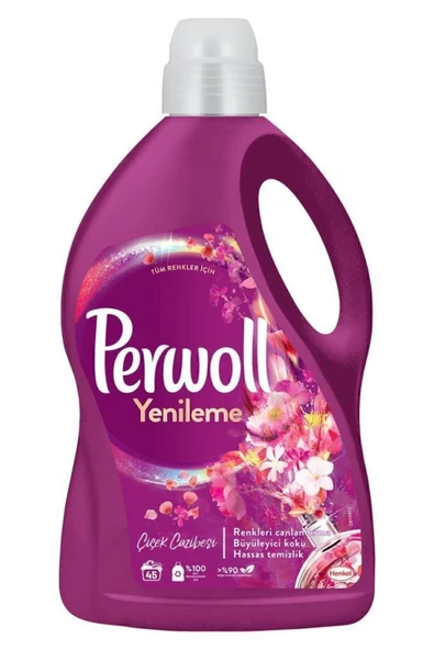 Perwoll Sıvı Çamaşır Deterjanı 2.970 L Renkli (104 Yıkama) + 2.75L Çiçek Cazibesi + Vernel 1440ml Şakayık - Resim 3