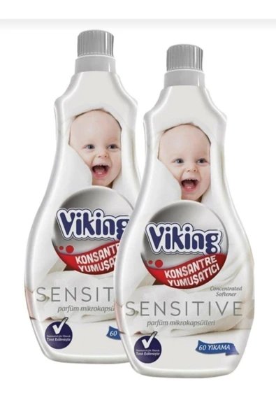 Konsantre Sensitive Çamaşır Yumuşatıcı 1440 ml x2 Adet
