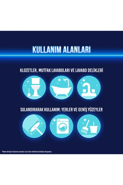 Yoğun Kıvamlı Çamaşır Suyu Dağ Esintisi Maksimum Hijyen 750 ml 6 Adet - 6