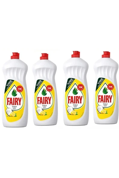 Fairy Sıvı Bulaşık Deterjanı Limon 650 Ml 4 adet ürün görseli 1
