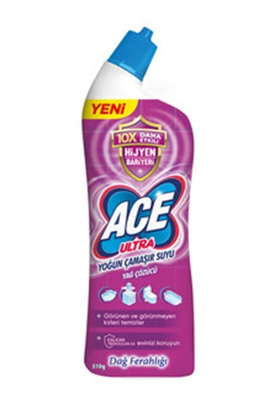 Ultra Yoğun Çamaşır Suyu Yağ Çözücü Dağ Ferahlığı 810 ml 10x Daha Etkili Hijyen Bariyeri