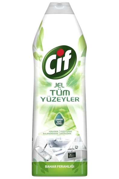 Jel Yüzey Temizleyici Tüm Yüzeyler Bahar Ferahlığı Çamaşır Suyu Katkılı 750 Ml