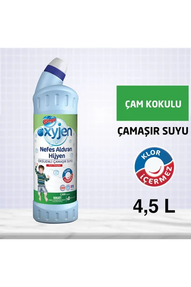 Oksijen Çamaşır Suyu 750 ml Ferahlatan Hijyen Ekonomi Paketi 6'lı
