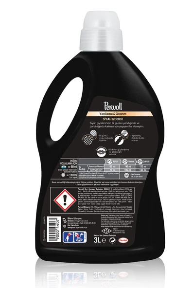 Perwoll Sıvı Deterjan Hassas Bakım Siyah Yenileme 4x2.97L (216 Yıkama)  Yoğun Bakım - Resim 8