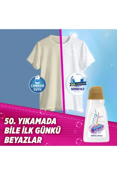 Vanish Multipower Sıvı Leke Çıkarıcı Ve Deterjan Güçlendirici 1000 ml Beyazlar Için - 4