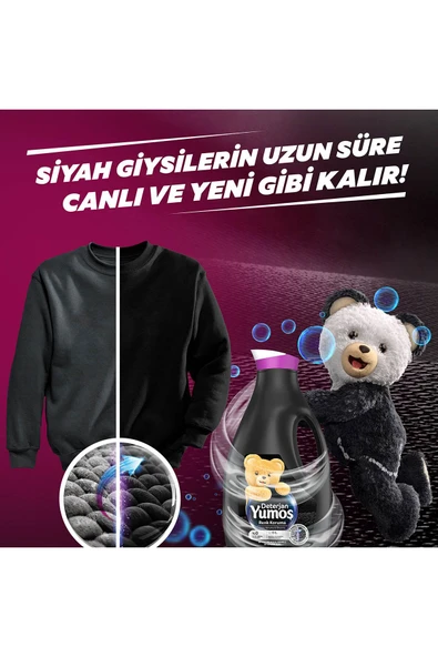 Yumoş Çamaşır Yumuşatıcısı Amber 1440ml Sıvı Deterjan Renk 2520ml Sıvı Deterjan Siyah 2520ml - 7
