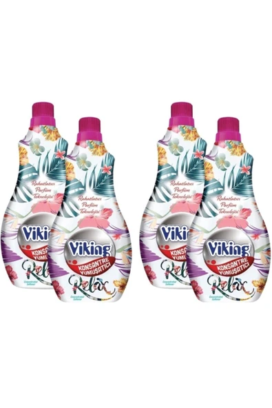 Yumuşatıcı Konsantre Relax 1.440ml 60 Yıkama X4 Adet