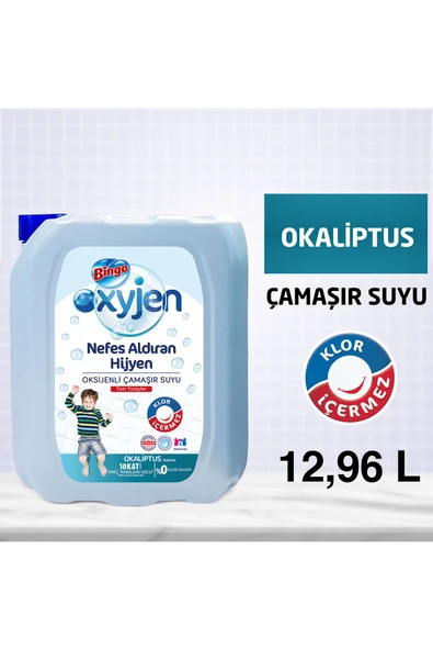 Oksijen Çamaşır Suyu 3,24 Lt Okaliptus 4'lü