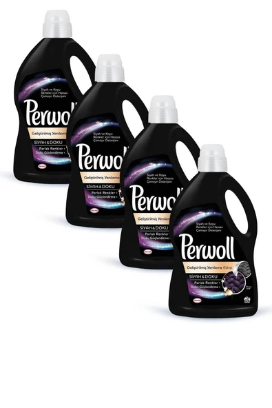 Perwoll Hassas Bakım Sıvı Çamaşır Deterjanı 4 X 2970 L (200 Yıkama) 4 Siyah Giysiler Doku&koruma Yenileme&onarım ürün görseli 1