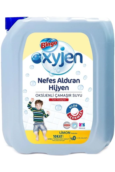 Çamaşır Suyu 3240ml Oksijenli Limon Kokulu (4 Lü Set)