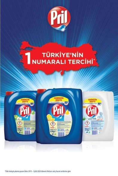 Pril Limon Sıvı Bulaşık Deterjanı 4x4kg - Ekonomik Temizlik ve Ferahlık - Resim 3