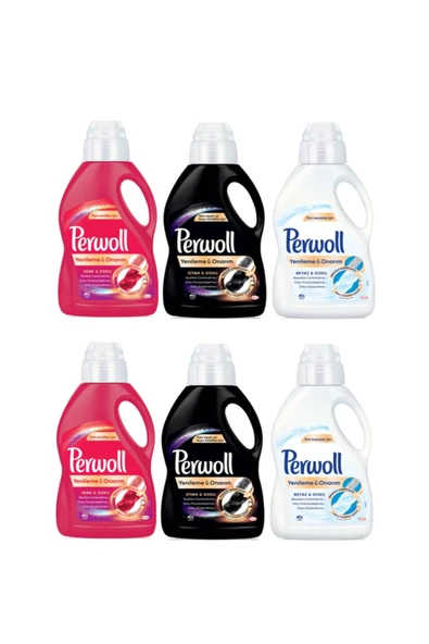 Hassas Bakım Sıvı Çamaşır Deterjanı Renkli+siyah+beyaz 3 Litre X 6 Adet