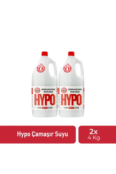 HYPO ÇAMAŞIR SUYU 4 KG x 2 ADET