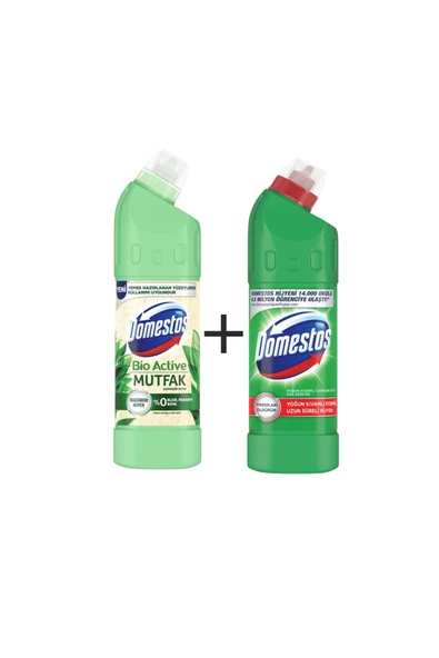 BİO ACTİVE 750 ML + DOMESTOS ÇAMAŞIR SUYU 750 ML (1+1) 2 ADET SET.UNİ.3452