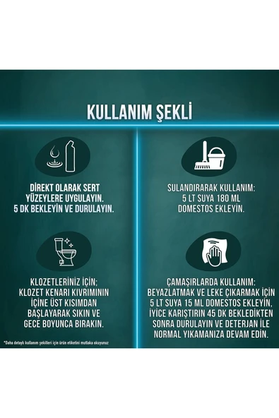 Yoğun Kıvamlı Çamaşır Suyu Dağ Esintisi 806 gr - Resim 4
