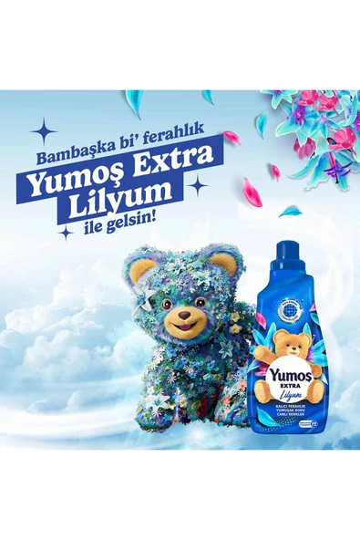 yumoş Extra Konsantre Çamaşır Yumuşatıcısı Lilyum 1440 ml 60 Yıkama 4 Adet - 3