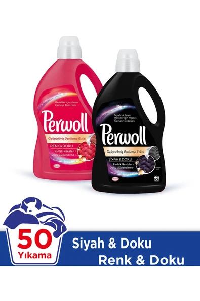 Geliştirilmiş  1Renkli+1Siyah 50WL 3L Mix 2Li ürün görseli 1